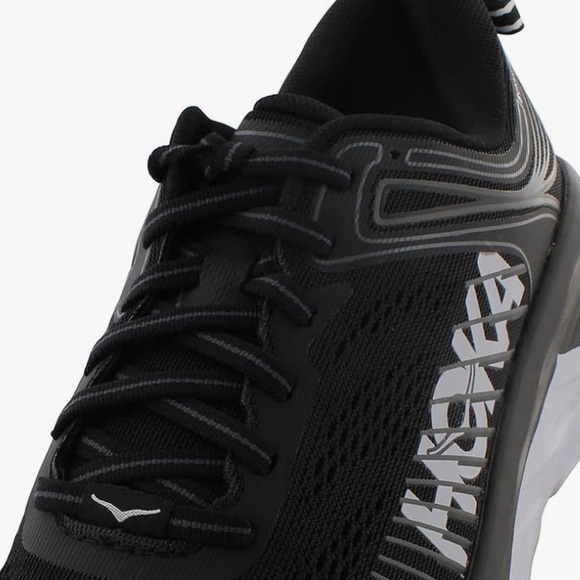 Hoka One One Women’s Bondi 7 Black & White Running Shoes - Picture 3 of 15